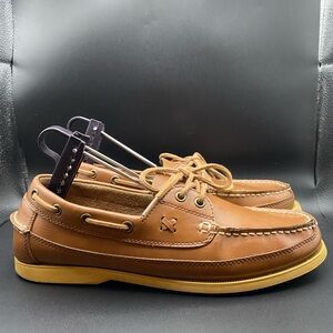 Polo Ralph Lauren Leather Driving Moccasin Loafers Boat Shoe Brown Size 9D